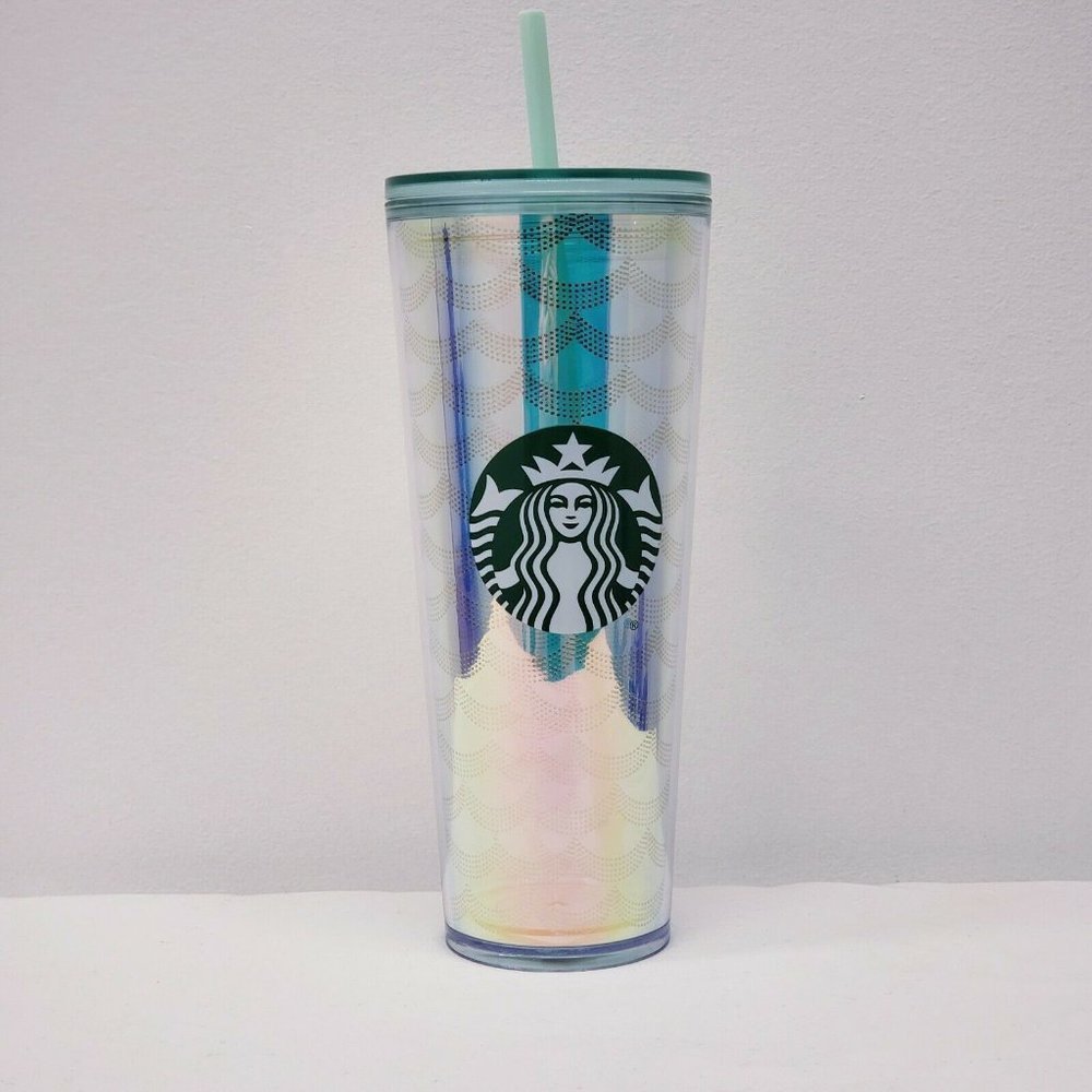 Starbucks Acrylic Iridescent Rainbow Siren Scales - Picture 2 of 6